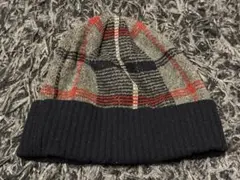BEAMS GOLF Purple label チェック柄 ニット帽