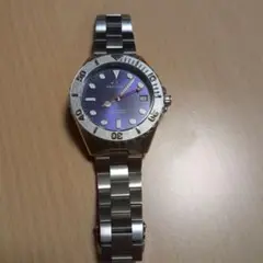 TECHNOS 腕時計 　文字盤紫