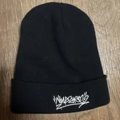 Flash 黒 ニット帽 刺繍ロゴ 定価8000ぐらいのやつです！