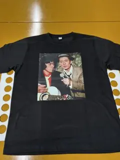 黒いTシャツ 2XL プリントデザイン