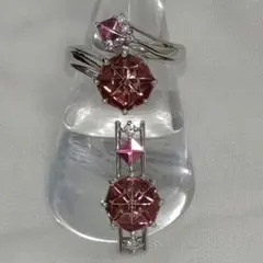 ムンシュタイナー☆K18WG☆アメトリン×ピンクトルマリン×ダイヤの素敵なトップ ムンシュタイナー☆K18WG☆アメトリン×ピンクトルマリン×ダイヤ
