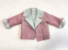 ピンク　シープスキン風ジャケット