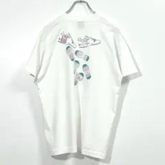 1994年ヴィンテージ・Tシャツ 企業ロゴ グラフィック シングルステッチ 白L