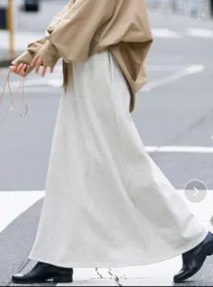 裏起毛 ロングスカート