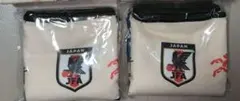 サッカー日本代表 選手サイン入りタオル 2枚セット(箱無し)