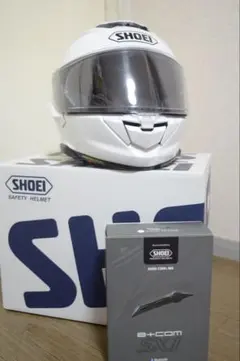 SHOEI GT-Air3 ルミナスホワイト　Lサイズ　ビーコムSX1付き！のサムネイル