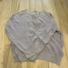 snidel ライトブルー ニットセーター バックジップ