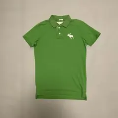 アバクロ　半袖ポロシャツ　グリーン　S タイト　マッスル　NYC アメカジ