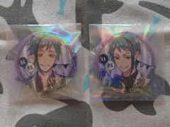 ツイステ　缶バッジ　箔押し　フロイド　ジェイド