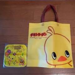 チキンラーメンひよこちゃん60th 不織布エコバッグ＆ミニタオル