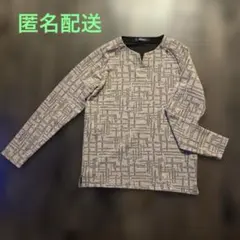 nano universe 幾何学模様 長袖カットソー M