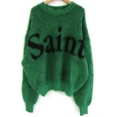 【新品・未使用】SAINT Mxxxxxxセーター SAINT MXXXXXX | BONE BLACK WOOL KNIT SWEATER (Saint Mxxxxxx
