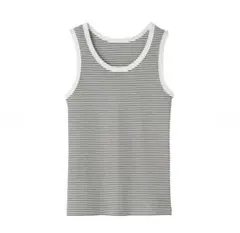 リブ編みタンクトップ