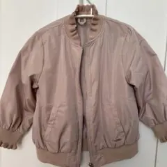 petit main★ピンク ベージュ ブルゾン 110cm