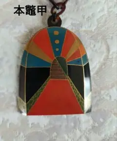 べっ甲 本漆 金蒔絵 ペンダントトップ 和装小物 レトロデザイン - メルカリ