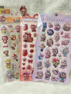 SALE!破格！ボンボンドロップシール　3枚セット