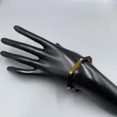 238ヴィンテージ BERLANGA ガラス　幾何学的デザイン ブレスレット