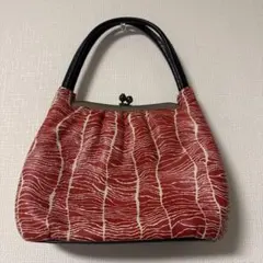 美品 即納 匿名 和装 がま口ポーチ バッグ ハンドバッグ