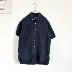 無印良品　MUJI 半袖シャツ　無地　シンプル　定番　万能アイテム