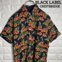 BLACK LABELブラックレーベル クレストブリッジ アロハ風 花柄シャツMのサムネイル