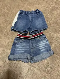 ショートパンツ　デニム　ズボン　ベビードール　80㎝