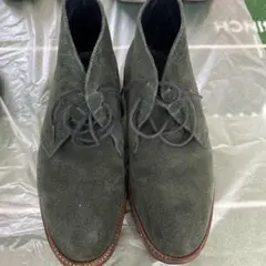 グリーン スエード チャッカブーツ