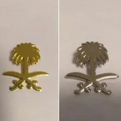 非売品 大阪・関西万博 サウジアラビア ピンバッジ シルバー ゴールド