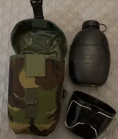 アメリカ軍M67装備 キャンティーンカバー/キャンティーン/カップ 実物中古品 アメリカ軍M67装備キャンティーンセット/カップ/カバー実物放出良品