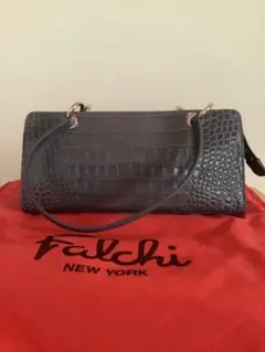 Falchi NEW YORK レザークロコ型押し ハンドバッグのサムネイル