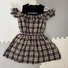 DOLLY RIBBON チェック柄ワンピース 150cm