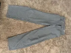 GAP ストライプ柄 ワイドレッグデニム 24インチ