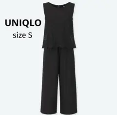 ◆ UNIQLO ユニクロ レース オールインワン ブラック S