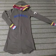 As Rabbits フード付きカーキパーカー