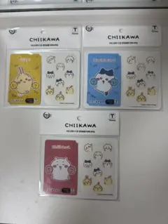 【入手困難】ちいかわ　3種セット　Tmoneyカード　ステッカー付き　ティーマネ