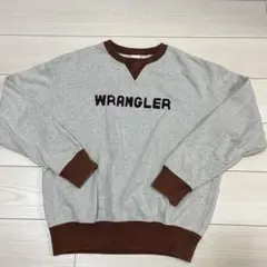 Wrangler グレー ブラウン トレーナー Mサイズ