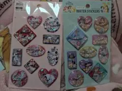 ラス1 ディズニー プリンセス 101匹わんちゃん ウォーターシール　2個セット