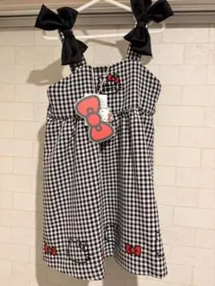 ハローキティ ギンガムチェック ワンピース 100