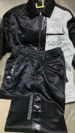 DOG HUNTING ジャージセットアップ 黒/白 L