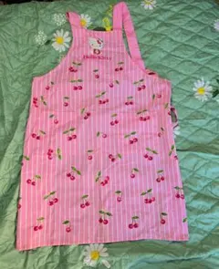 ハローキティ チェリー柄エプロン