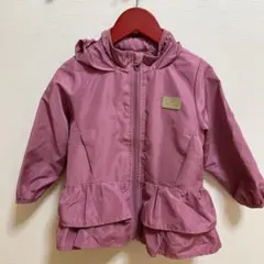 プティマイン 100 ウィンドブレーカー フリル付きジャケット　薄手