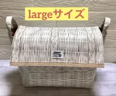 蓋付き布バスケット(largeサイズ)①