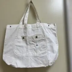 Lee ホワイト トートバッグ フリーサイズ