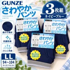 GUNZE（グンゼ）さわやかパンツ ボクサーブリーフ 3枚組 LL