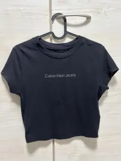 Calvin Klein Jeans クロップドTシャツ ブラック
