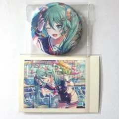 プロセカ 初音ミク 缶バッジ ぱしゃこれ