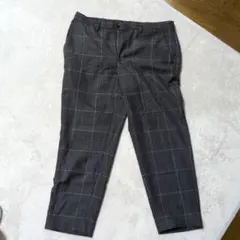 グレー系チェック スラックス
