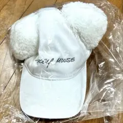 東京ディズニーリゾート公式 ミッキーマウス ポンポンキャップ ホワイト