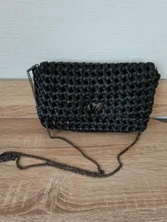 エコクラフトクラッチバッグ 黒