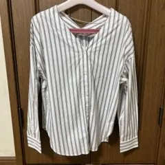 GU ストライプシャツ 長袖