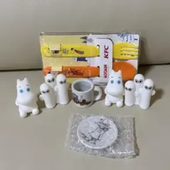 ムーミン ソフビ ＆ ミニチュアマグ お皿 おまけ